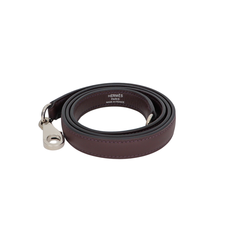 Hermès 25cm Kelly Retourne Rouge Sellier Swift Leather Palladium Hardware