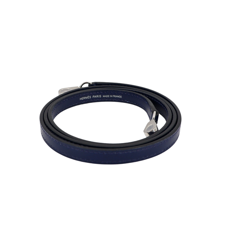 Hermès Kelly II Sellier Mini Bleu Saphir Box Calf Leather Palladium Hardware