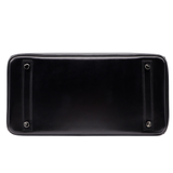 Hermès 30cm Birkin So Black Box Calf Leather Ruthenium Hardware