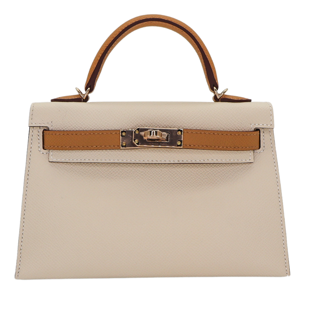 Hermès Mini Kelly II HSS Craie/Biscuit Epsom Permabrass Hardware Hermès Mini Kelly II HSS Craie/Biscuit Epsom Permabrass Hardware