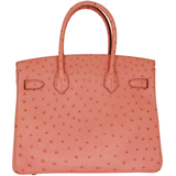 Hermès 30cm Birkin Terre Cuite Ostrich Gold Hardware