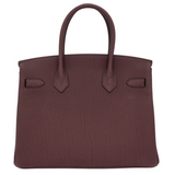 Hermès 30cm Birkin Rouge Sellier Togo Leather Palladium Hardware