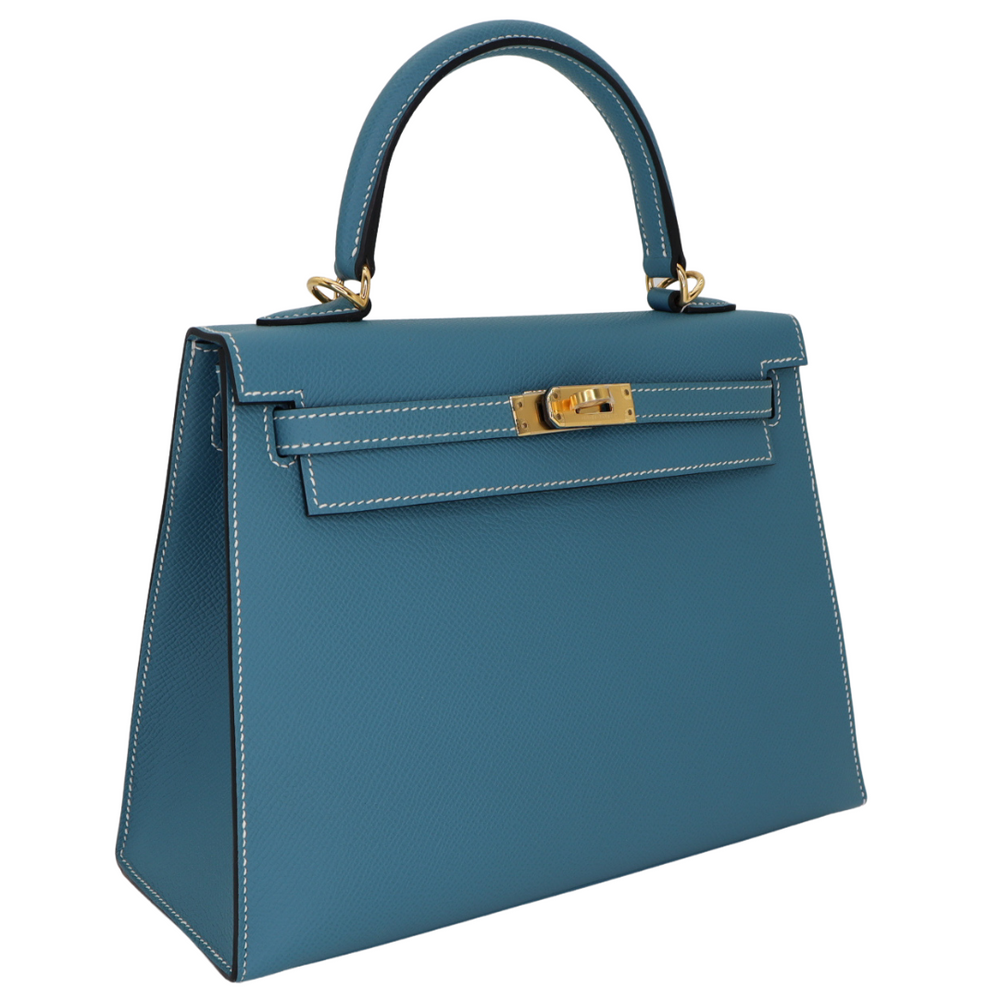 Hermès 25cm Kelly Sellier Orange Epsom Leather Gold Hardware
