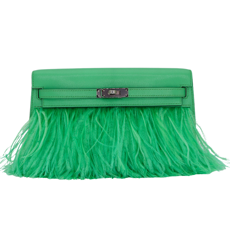 Hermes Kelly Elan Foile Vert Comics Palladium Hardware