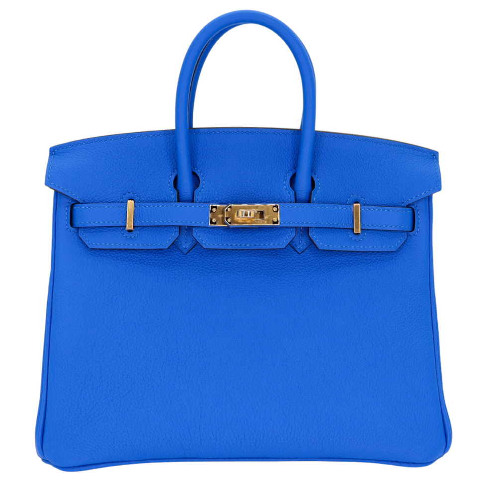 kiki様　HERMES 青 レザー リングノート　新品未使用　ブルージーン Hermès 25cm Birkin Bleu Hydra Togo Leather Gold Hardware – Privé