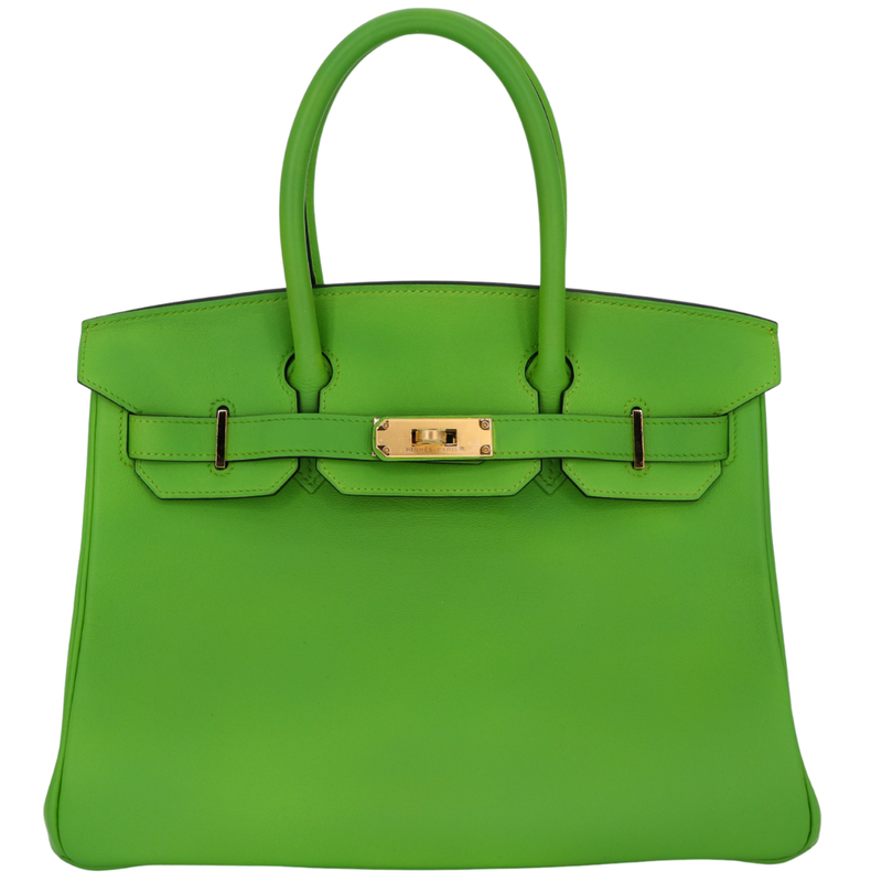 Hermès 30cm Birkin Granny Apple Swift Leather Gold Hardware