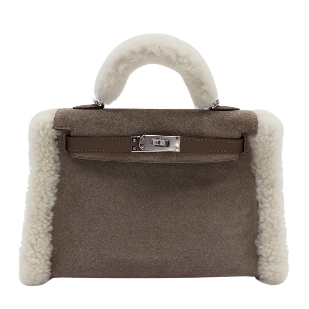 Hermès Kelly II Sellier Mini Beton Matte Alligator Gold Hardware