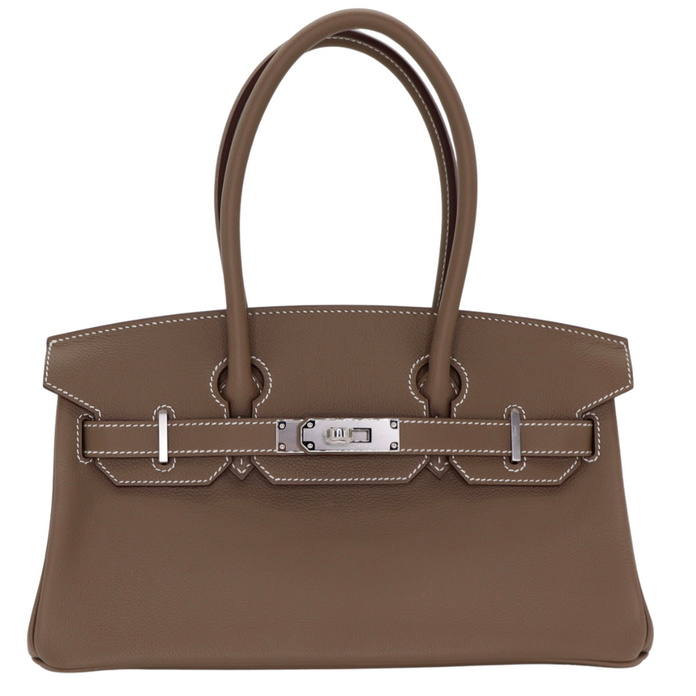 Hermès 29cm Shoulder Light Birkin Etoupe Palladium Hardware Hermès 29cm Shoulder Light Birkin Etoupe Palladium Hardware