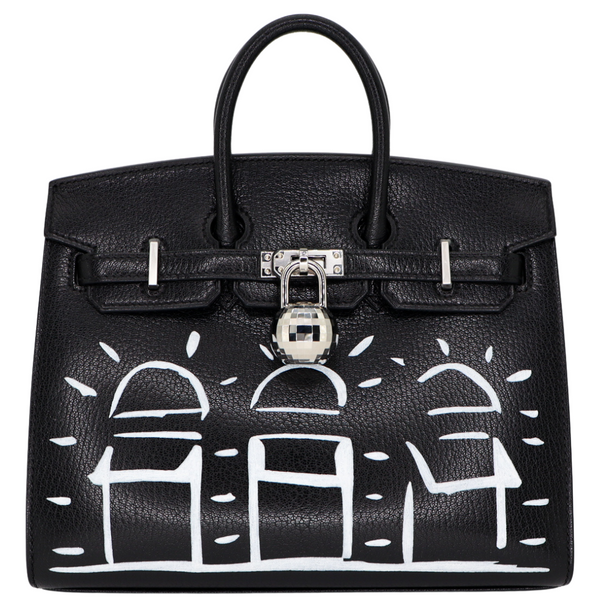 Hermès 20cm Birkin Sellier Disco Chèvre Leather Palladium Hardware