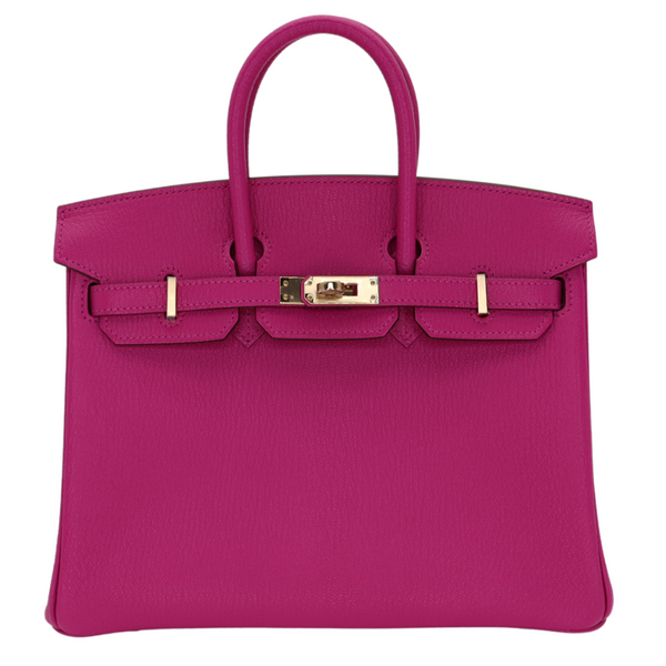 Hermès 25cm Birkin HSS Rose Magnolia/Gris Perle Chèvre Leather Gold Hardware