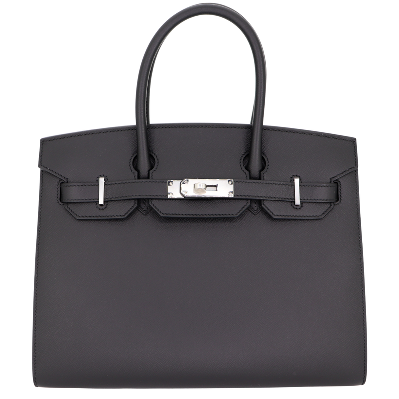 Hermès 30cm Birkin Sellier Black Madame Leather Palladium Hardware