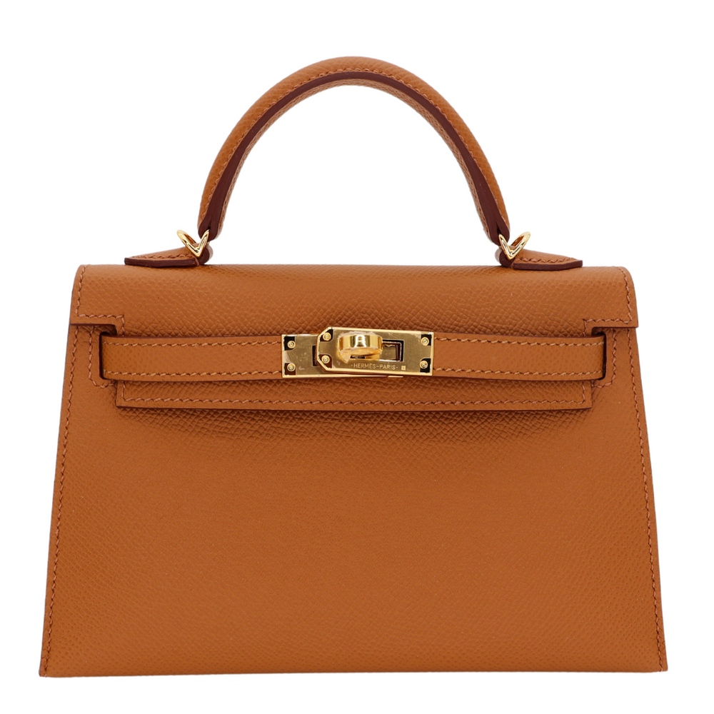 Hermès Kelly II Sellier Mini HSS Gold/Black Epsom Leather Gold