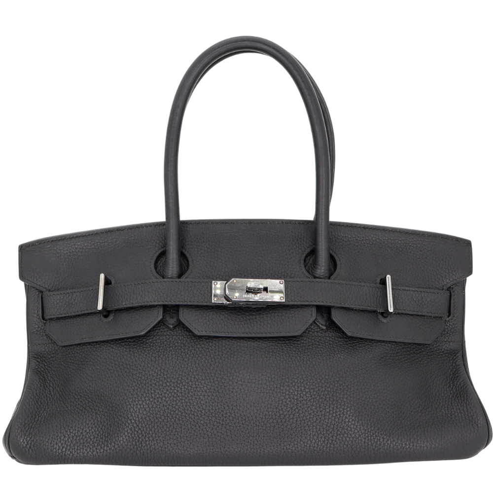 良品⭐早い者勝ち⭐HERMES Birkin ブラック ハンドバッグ Hermès 42cm Birkin HAC Shoulder JPG Black Clemence Leather
