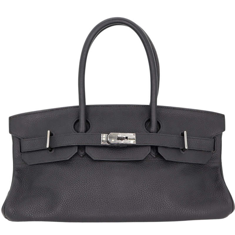 Hermès 42cm Birkin HAC Shoulder JPG Black Clemence Leather