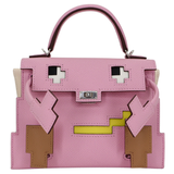 Hermès Kelly Doll Picto Mauve Sylvestre Epsom Leather Palladium Hardware