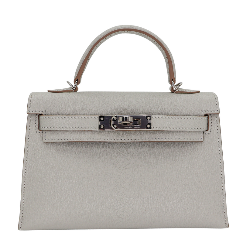 Hermès Kelly II Sellier Mini Black Chevre Leather PHW exclusive at Hermès Kelly II Sellier Mini Black Chevre Leather PHW exclusive at