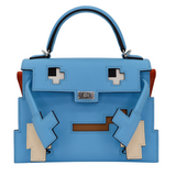 Hermès Kelly Doll Picto Celeste Epsom Leather Palladium Hardware