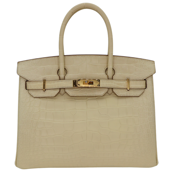 ゴールド ハンガー30個 Hermès 30cm Birkin Vanille Matte Alligator Gold Hardware – Privé