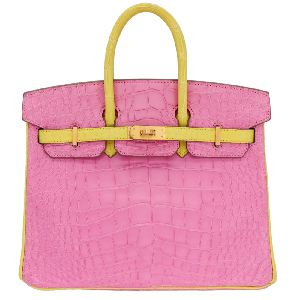 HERMES エスパドリー　ヴィンテージ　23㎝ Hermès 25cm Birkin HSS Bubblegum/Mimosa Matte Alligator Brushed