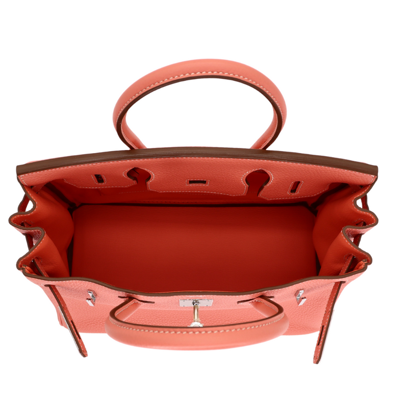 Hermès 30cm Birkin Crevette Clemence Leather Palladium Hardware Hermès 30cm Birkin Crevette Clemence Leather Palladium Hardware