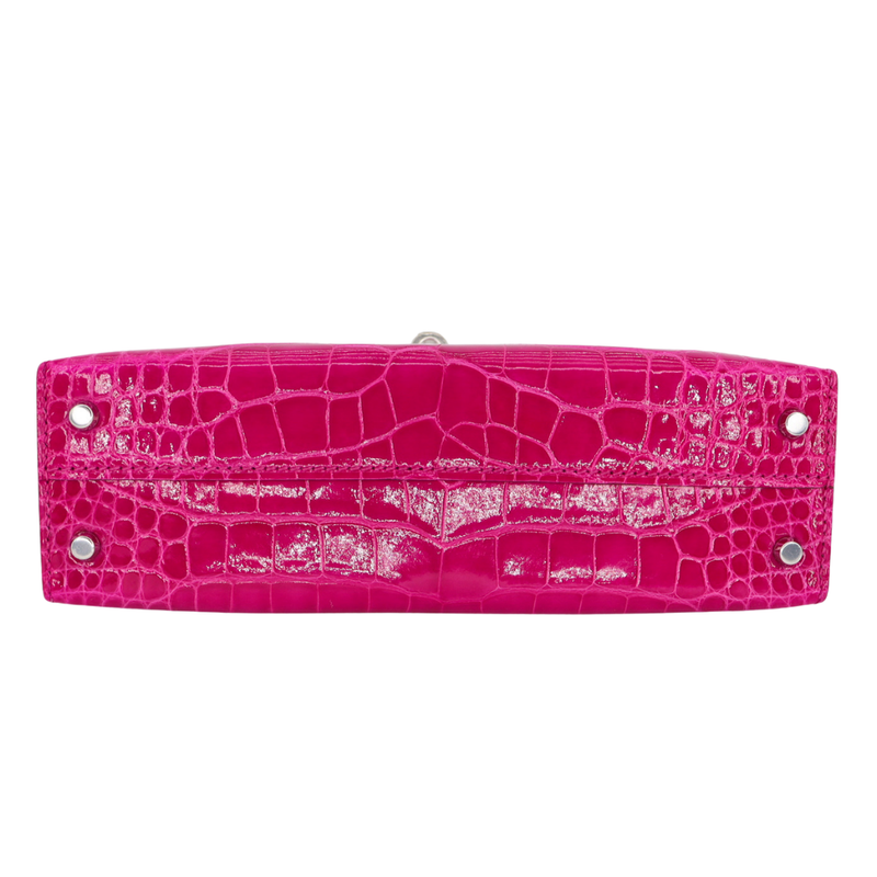 Hermès Kelly II Sellier Mini Rose Scheherazade Shiny Alligator