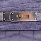 Hermès 30cm Birkin Bleu Brighton Matte Niloticus Crocodile Palladium Hardware