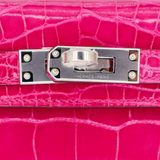 Hermès Kelly II Sellier Mini Rose Scheherazade Shiny Alligator Palladium Hardware