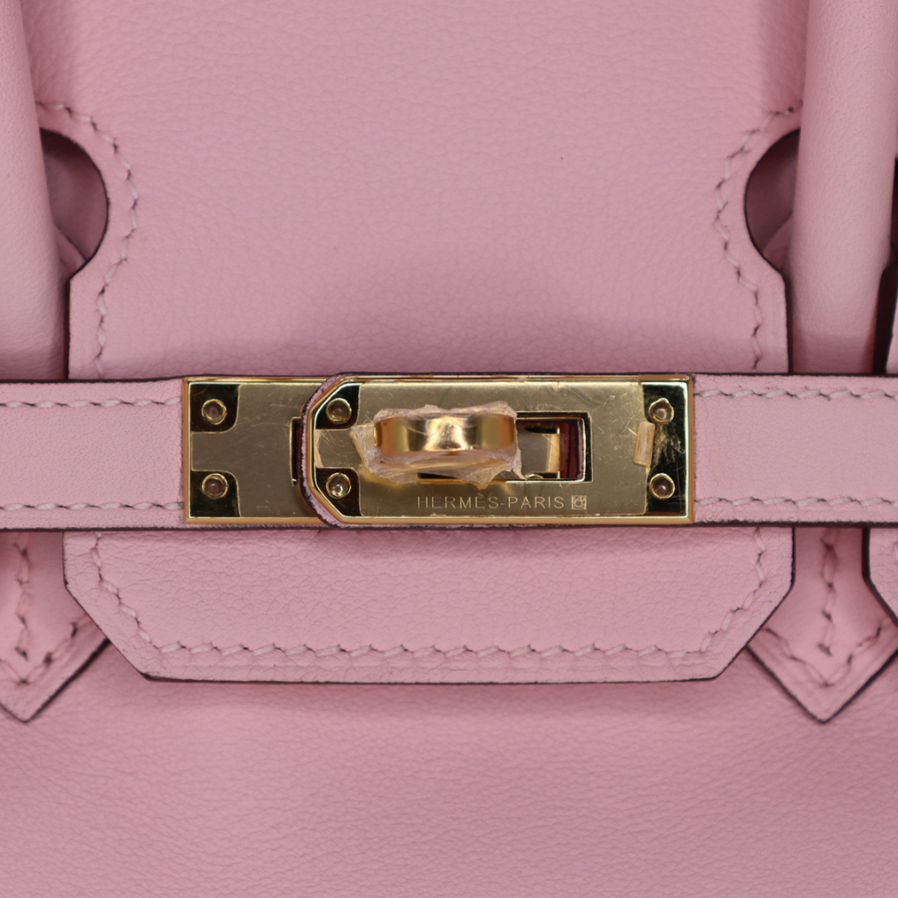 HERMES ノベルティピンク レザー ハンドバッグ Hermès 25cm Birkin Rose Sakura Swift Leather Gold Hardware – Privé