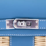 Hermès Kelly II Sellier Mini Picnic Bleu Jean Swift Leather Palladium Hardware