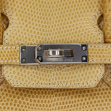 Hermès 25cm Birkin Paille Lizard Palladium Hardware