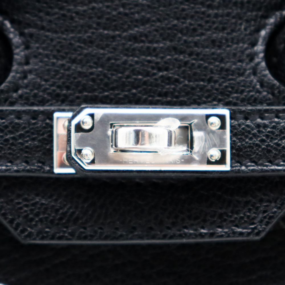 Hermès 20cm Birkin Sellier Vert Cypress Shiny Lizard Gold Hardware