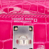 Hermès Kelly II Sellier Mini Rose Scheherazade Shiny Alligator Palladium Hardware