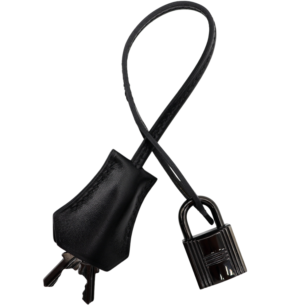 Hermès 30cm Birkin So Black Box Calf Leather Ruthenium Hardware