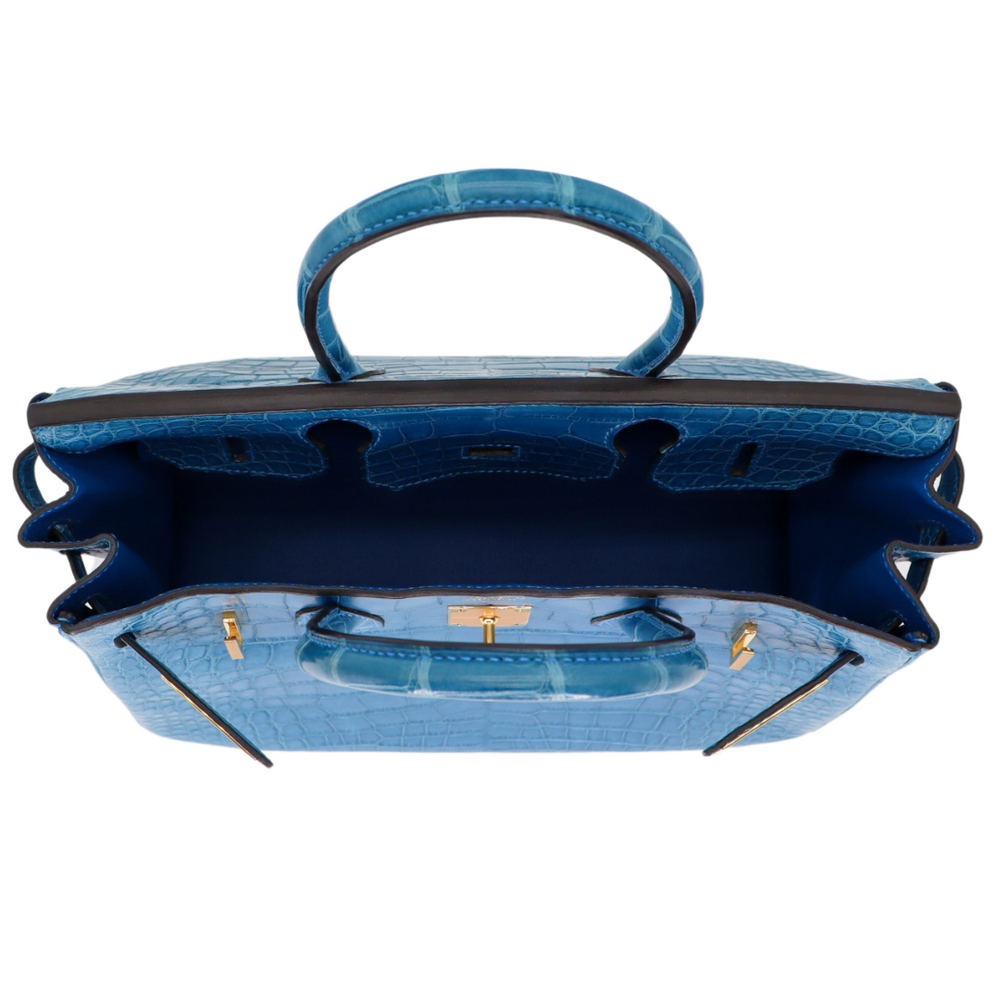 Hermès 30cm Birkin Mykonos Matte Alligator Gold Hardware – Privé