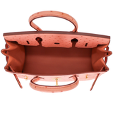 Hermès 30cm Birkin Terre Cuite Ostrich Gold Hardware