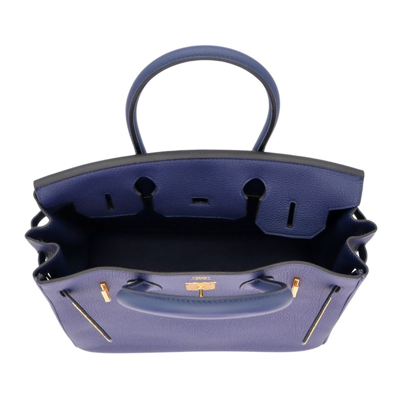 Hermès 30cm Birkin Bleu Navy Togo Leather Gold Hardware – Privé Porter