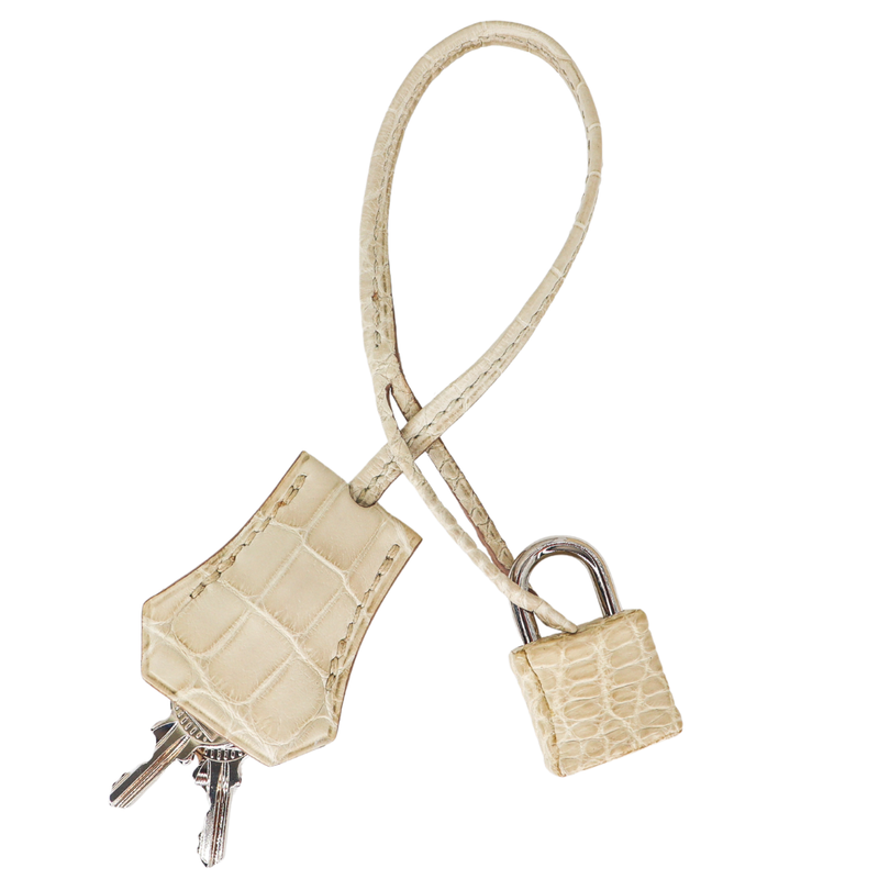 Hermès 35cm Birkin Beton Matte Alligator Palladium Hardware