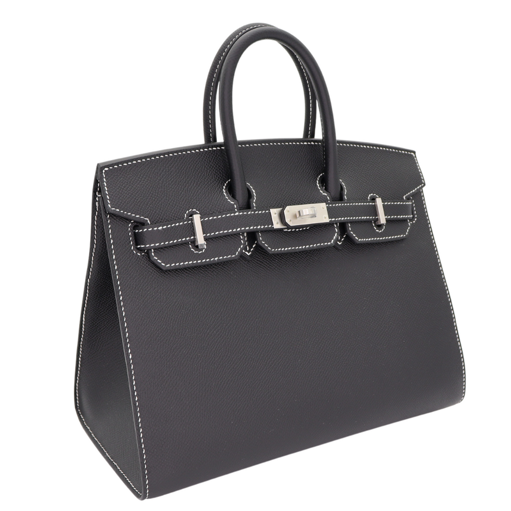 Hermès 25cm Birkin Sellier HSS Black Epsom leather Brushed