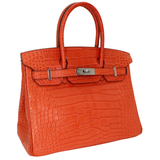 Hermès 30cm Birkin Terre Battue Matte Alligator Palladium Hardware