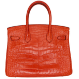 Hermès 30cm Birkin Terre Battue Matte Alligator Palladium Hardware