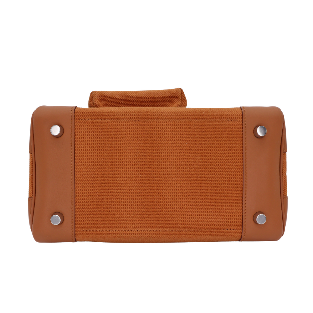 Hermès 25cm Birkin Cargo Gold Toile/Swift Leather Palladium