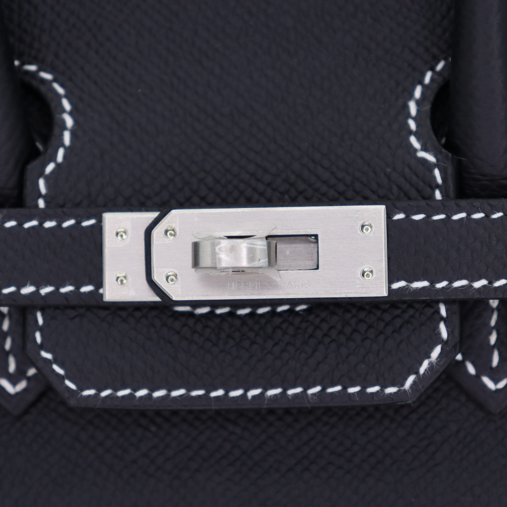 Hermès 25cm Birkin Sellier HSS Black Epsom leather Brushed