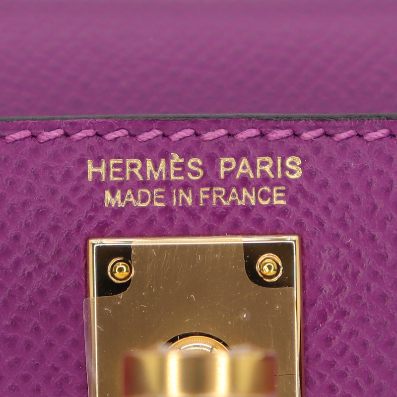 Hermès Kelly II Sellier Mini Anemone Epsom Leather Gold Hardware