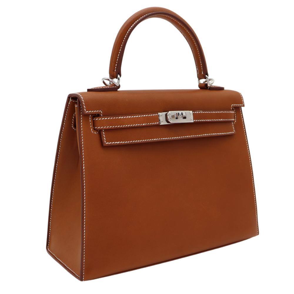 Hermès 25cm Kelly Sellier Ombre Lizard Palladium Hardware