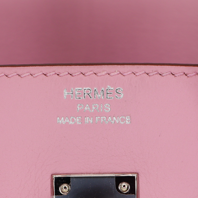 Hermès 25cm Birkin Mauve Sylvestre Swift Leather Palladium