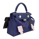 Hermès Kelly Doll Picto Bleu Saphir Epsom Leather Palladium Hardware