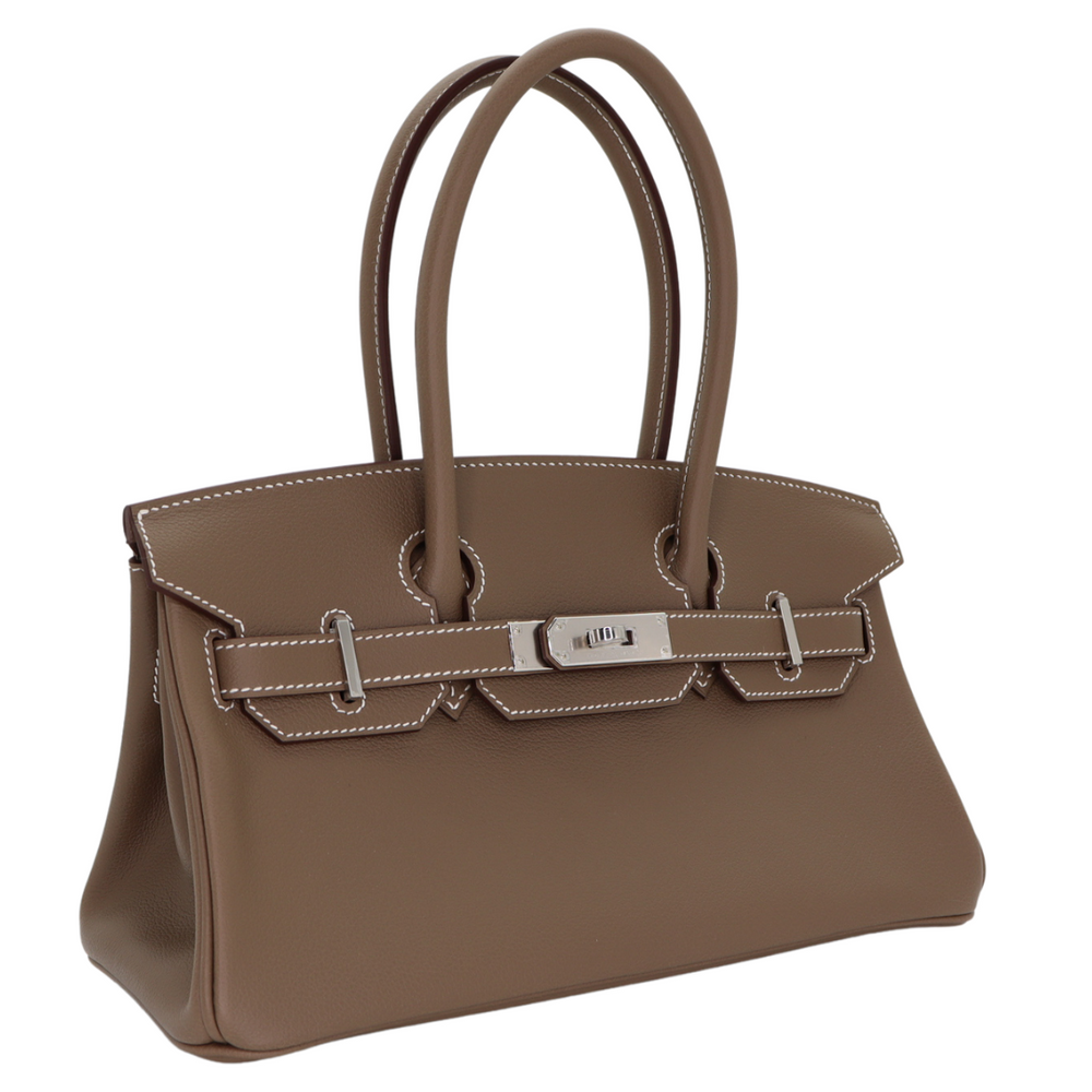Hermès 29cm Shoulder Light Birkin Etoupe Palladium Hardware Hermès 29cm Shoulder Light Birkin Etoupe Palladium Hardware