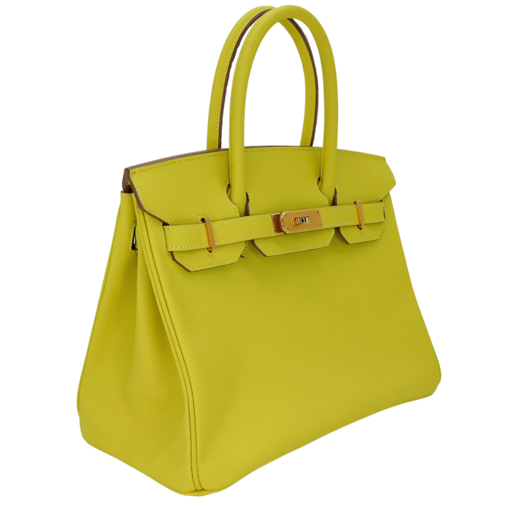 Li Kin　エルメス Hermès 30cm Birkin Lime Epsom Leather Gold Hardware – Privé
