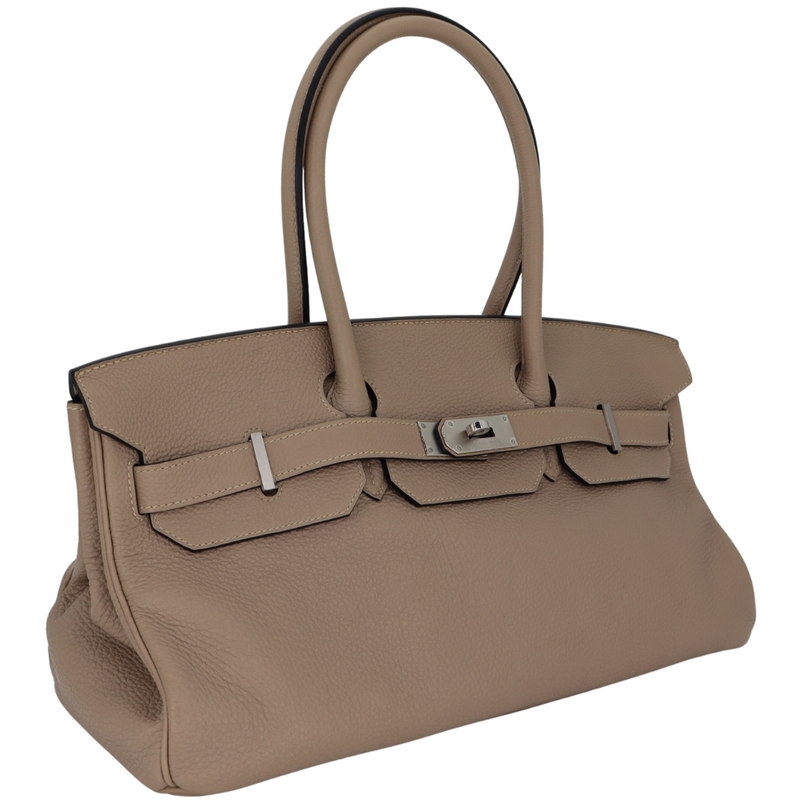 Hermès 42cm JPG Shoulder Birkin Gris Tourterelle Togo Palladium Hardware