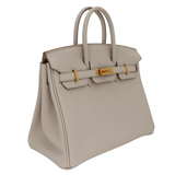 Hermès 25cm Birkin Beton Togo Leather Gold Hardware